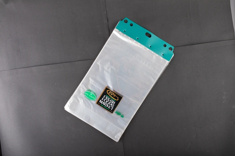 Plastic Header Poly Header Bag Food Packing Bag Transparent LDPE Household Products Disposable Bag with Valve Accept HDPE/LDPE