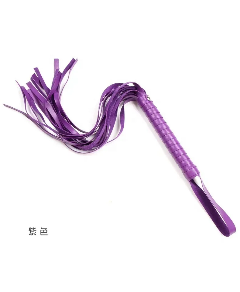 Sexual Flirt Tools Sex Whips Bondage Toy for Adults Sex Black Leather Flogger BDSM Fetish Whip