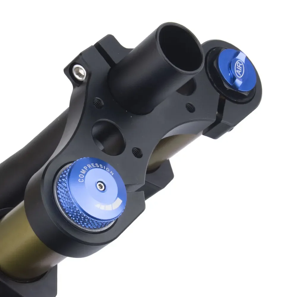 BOLANY Doubshoulder Inverted Bike Fork 27.5/29inch Thru Axle 175mm Travel Stright/Tapered Rebound Adjustment MTB