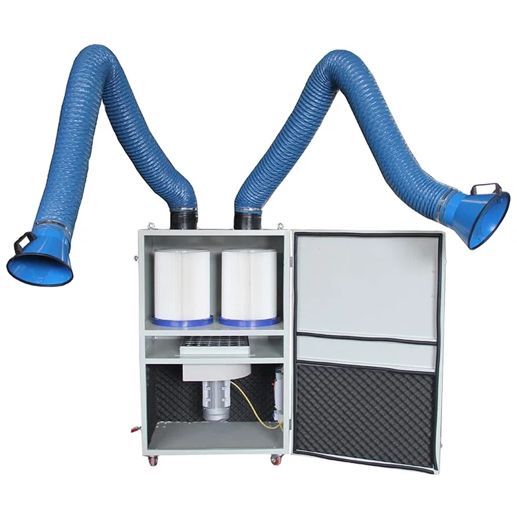 Portable welding smoke cartridge dust collector