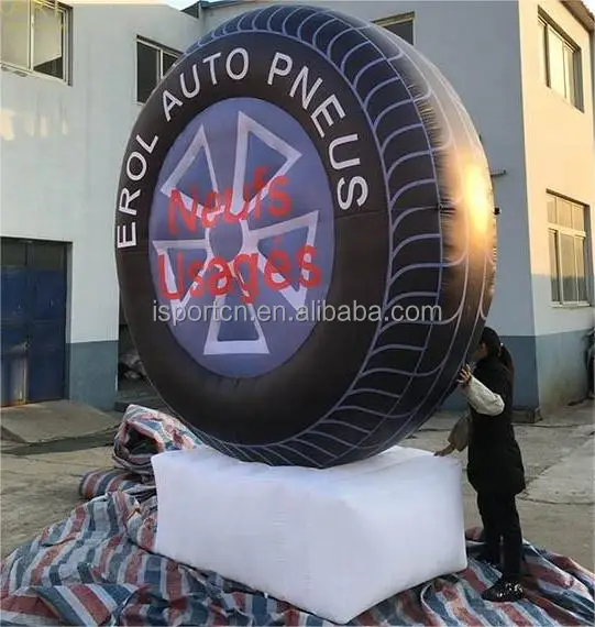 HOT sale quality PVC inflatable car tire model