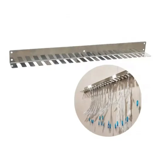 Bronchial and Tracheal Stent Wall-mounted Endotracheal Tube Holder Veterinary Instrument Stainless Steel ET Tube Hanging Rack