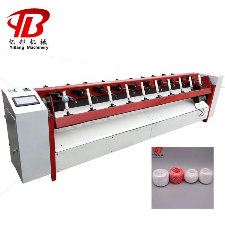 10 Heads Jute Twine Ball Winding Machine Cotton Twine Ball Winder Plastic Rope Winding Machine