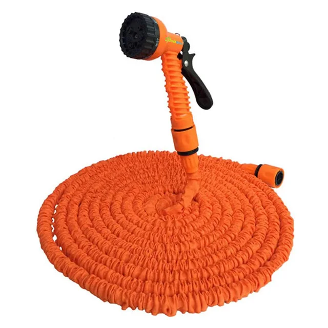 Newest 2021 High Quality Soft Flexible Garden Telescopic 50ft Orange Expandable Water Hose