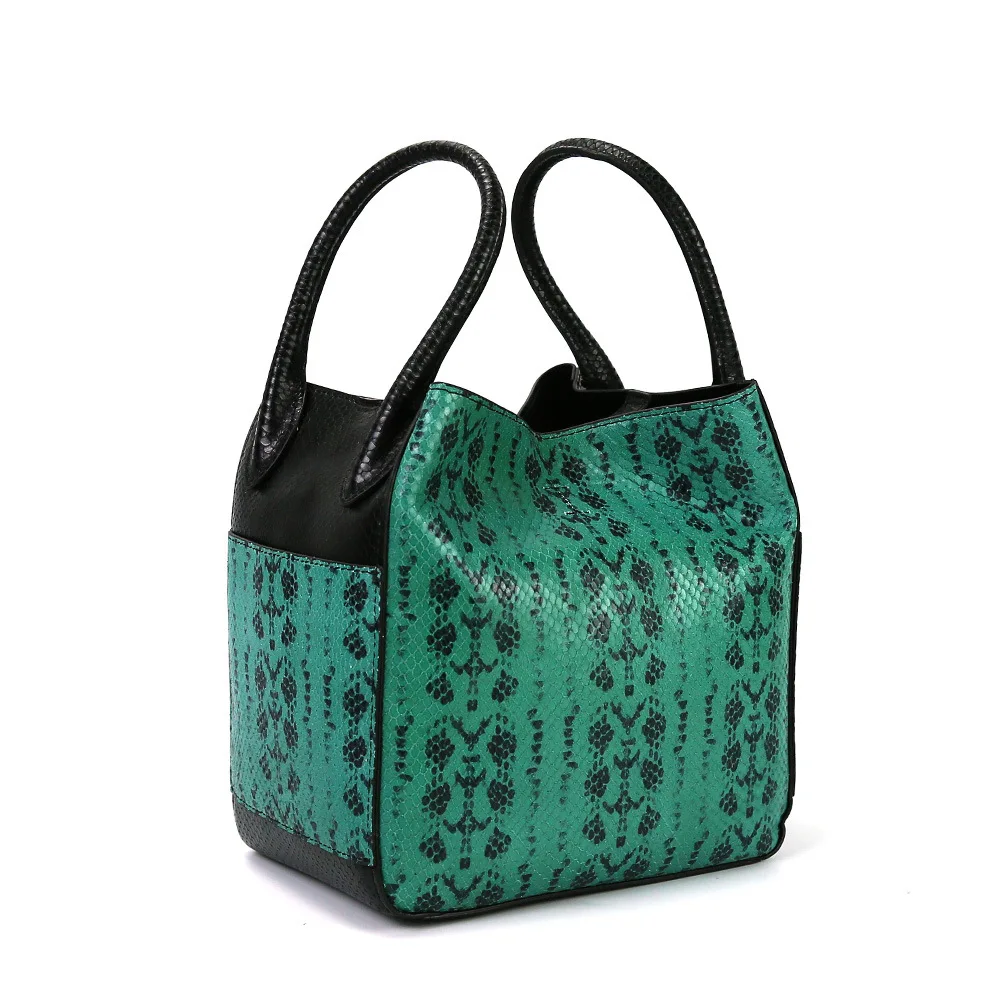 Genuine leather vegetable basket, mother and child bucket bag  2024 new cowhide fashion trend high-end feel handbag