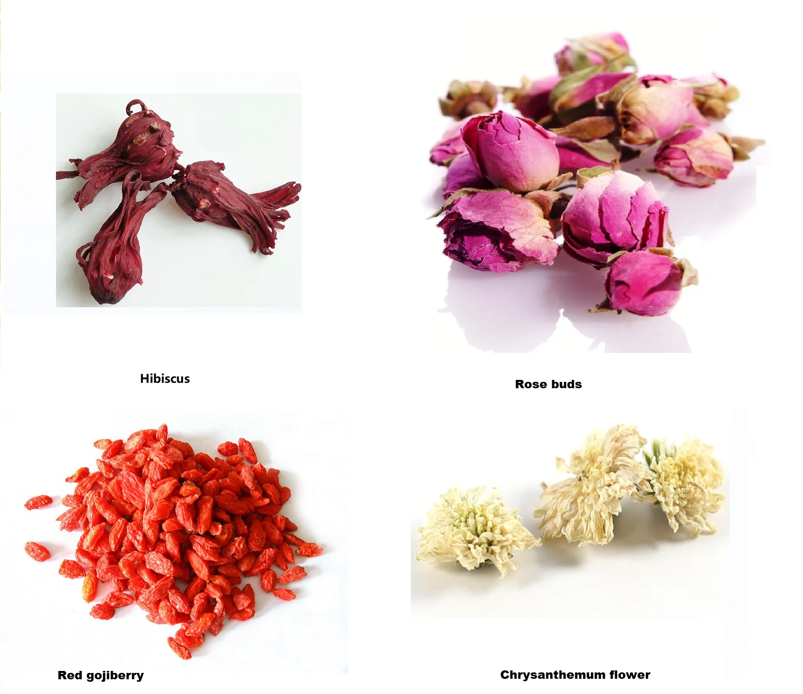 Премиум китайские сушеные цветы травяной чай Гибискус Роза Gojiberry Хризантема смешанный для облегчения