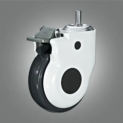 3 inch TPR Medical Threaded Stem Swivel Casters