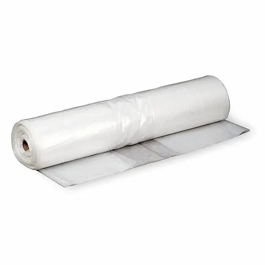 4x50m, 2x100m, 4x100m, 6x50m Heavy Duty Construction film roll clear Plastic Poly Sheeting Builder film Polyethylene sheeting