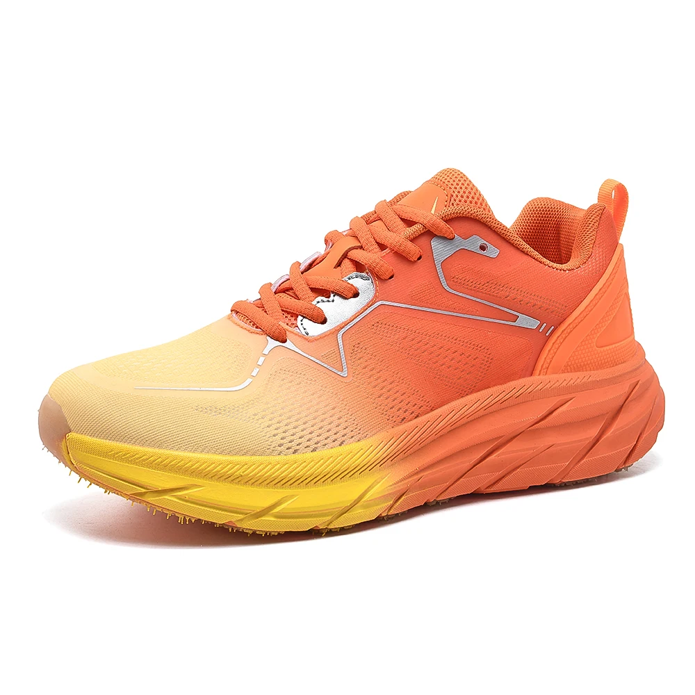 New Cushioning Running Shoes for Men Suitable Heavy Runners Lace Up Sports Women Non-Slip Outdoor Athletic Male Sneakers