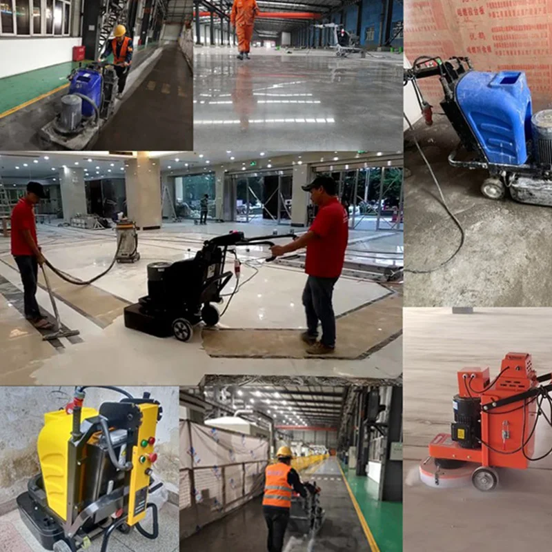600-700mm Automatic Concrete Grinding Machine Electric Concrete Grinder Machine With Dust Vacuum Concrete Polishing Machine