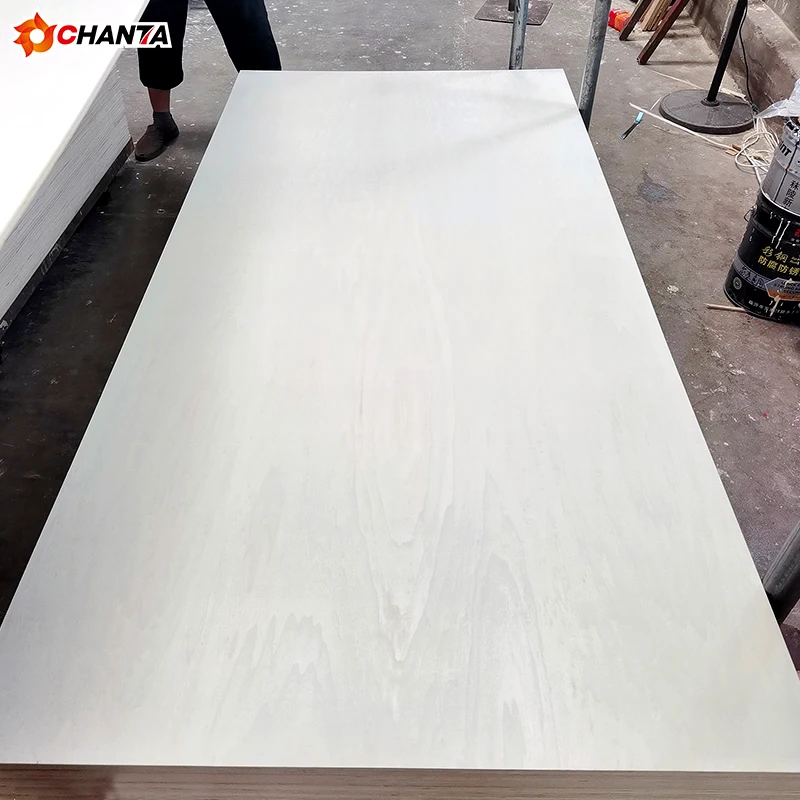 Wholesale Poplar Material Pine Veneer V U W Grooved Plywood Slotted Plywood For Construction Decorative