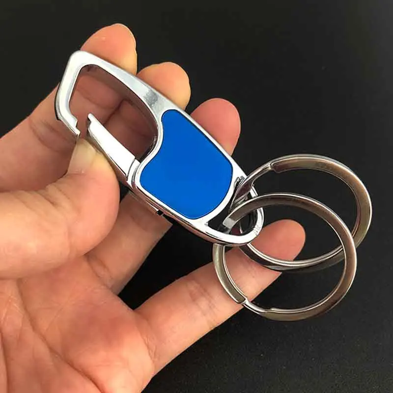 Custom Metal Car Keychain Pendant Zinc Alloy Fixed Gift Advertising Promotional Supplies Laser Engraved