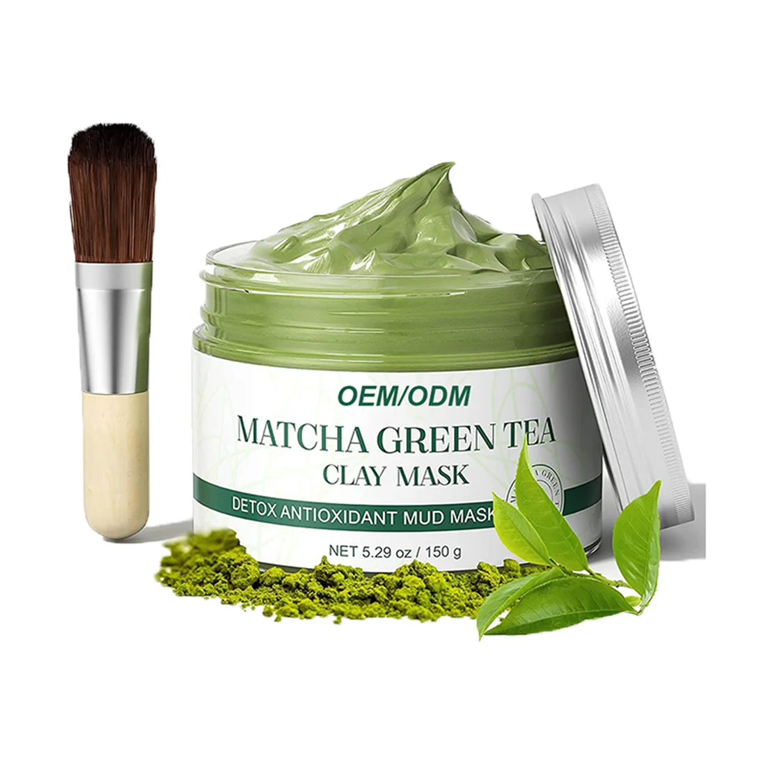 ODM Matcha зеленый чай глиняная маска против морщин лечение акне уход за кожей маска для лица