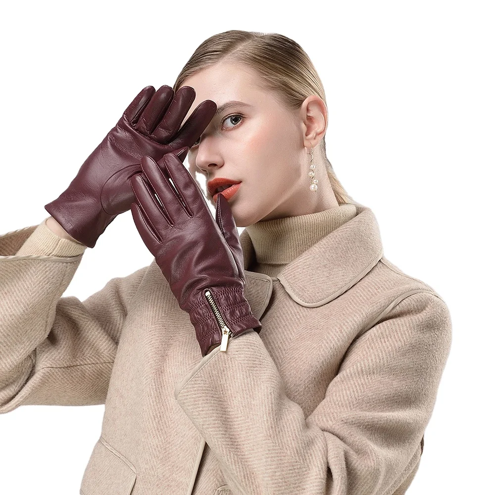 Женские кожаные 2024 с застежкой-молнией