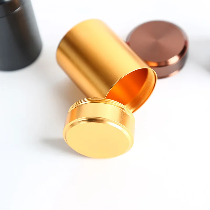 Convenient small large tea candy pill dried fruit can metal titanium aluminum alloy