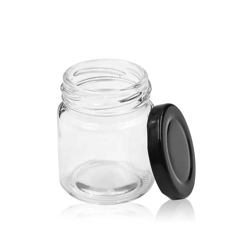Premium 1 5oz Clear Mini Jam Glass Jar for Preserves and Gourmet Creations