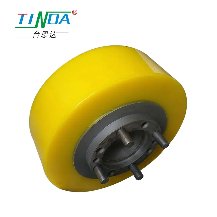 High voltage withstand AGV encoder idler wheel  V wheel pu encoder wheel