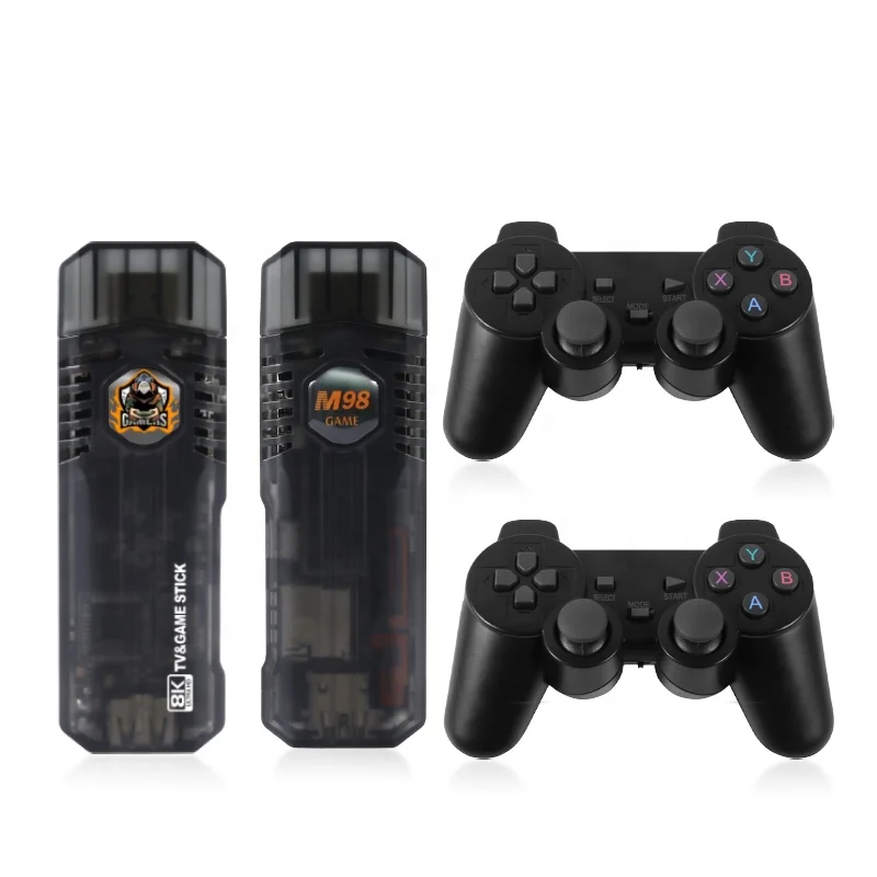 Factory mini game stick X8 M8 8k video portable classic arcade box game console 64gb lite 4k 10000 game stick