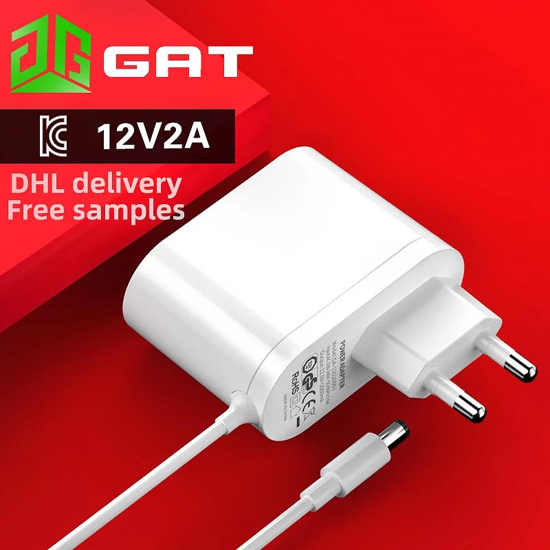 
Korean standard KC KCC certification 12V 2A high quality power adapter 24W Efficiency level 6 Power adapter flame retardant 