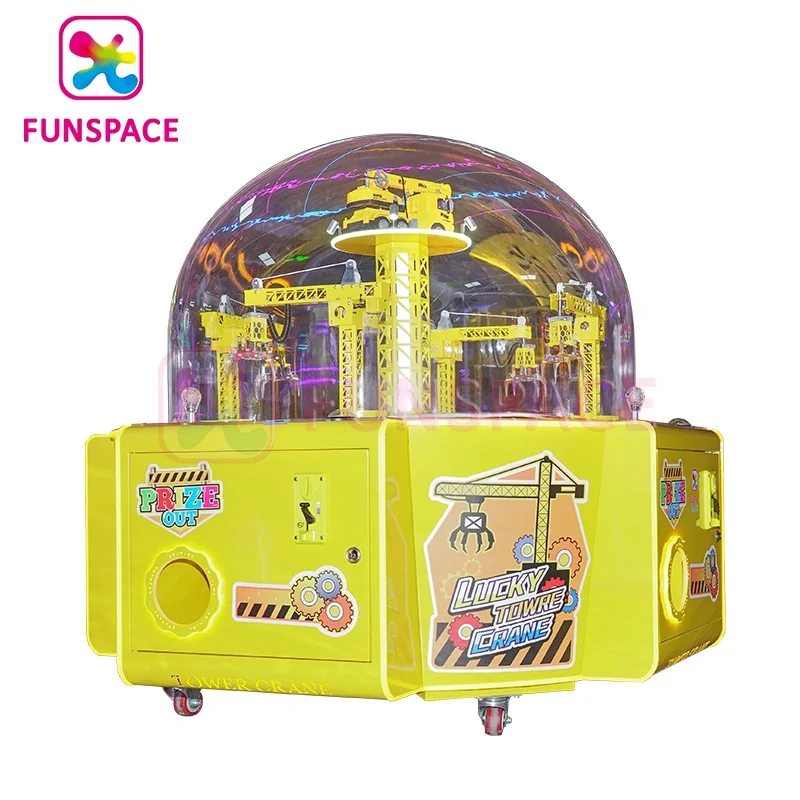 Funspace Coin Operated Kids 4 Players Gift Crane Games Machine Catch Gashapon Machine With Joystick For Arcade Game Zone