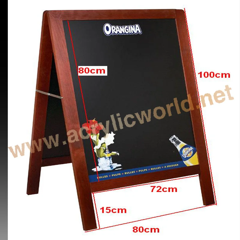 Wood Frame Green Chalkboard A Frame Chalkboard Menu Board Blackboard Chalk PMMA menu holder