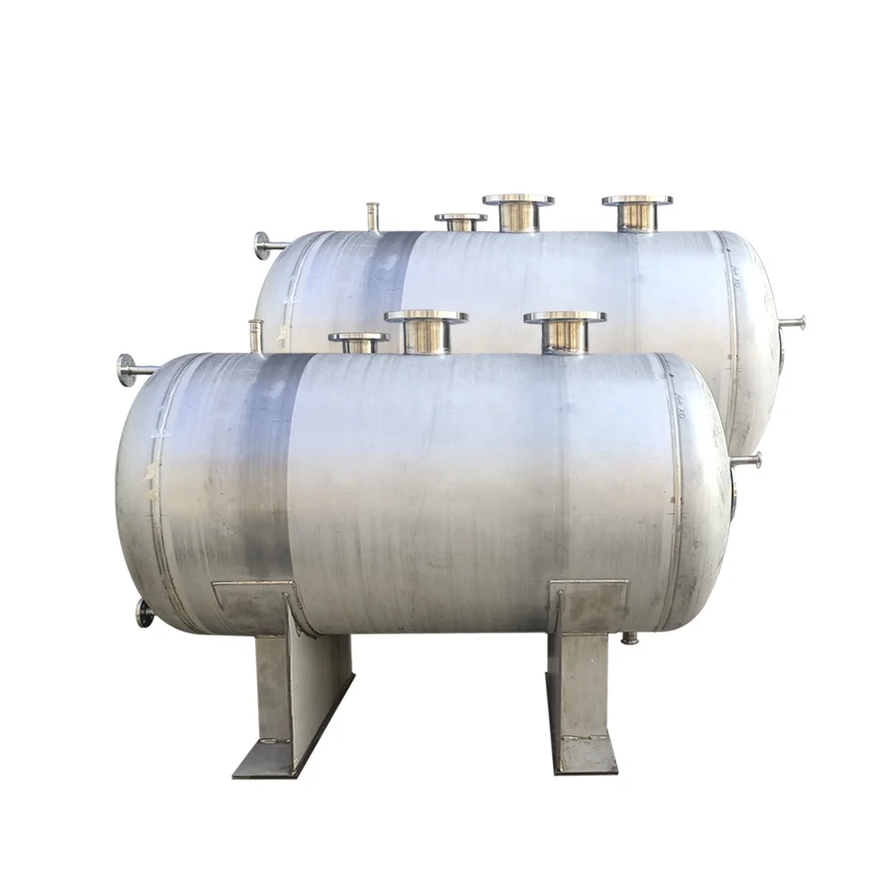 1000L Horizontal Stainless Steel Storage Tank chemical equipment Receiving tank
