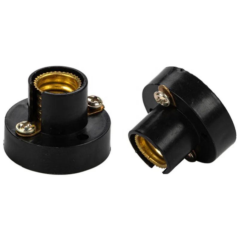 E10 E12 E14 Lamp Holder Screw Round Conversion Flat Bakelite Lampholder