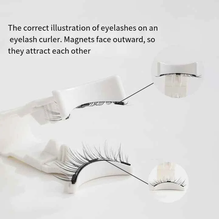 Magnetic Eyelashes New products Handmade No glue No eyeliner false eyelashes Soft magnet Quantum Magnetic Eyelash set