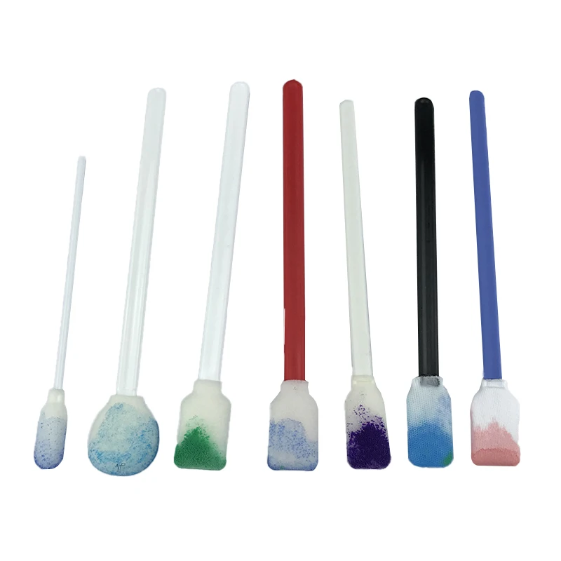 JEJOR Industrial Cleanroom Printer Cleaning Swabs Camera Sensor Micro Polyester Foam Swab Sticks
