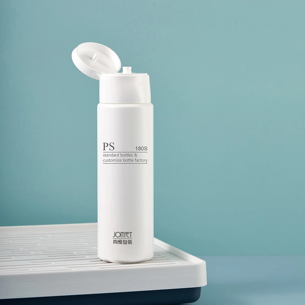 lotion bottle with fliptop cap 120ml 150ml 180ml cosmetic pe packaging plastic squeeze bottle shampoos bottle in stock