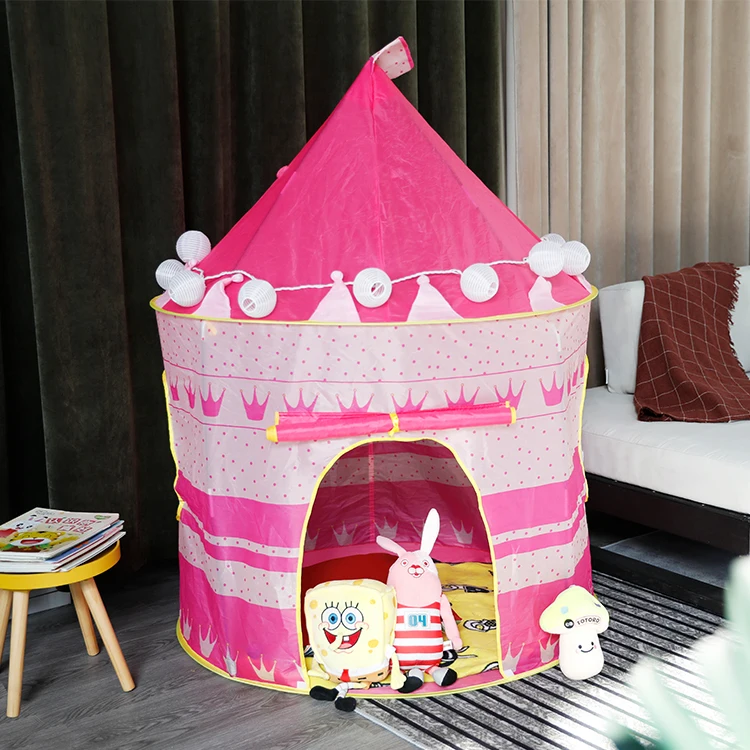 Indoor wholesale Cheap tents manufacturers children prince princess kid play castle tent