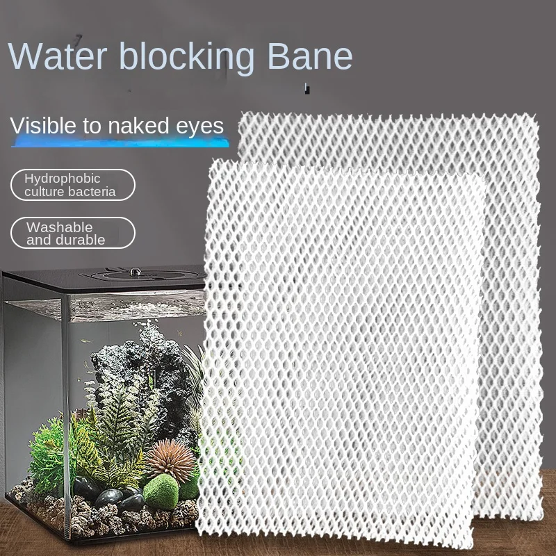 Durable hydrophobic cotton aquarium filter media anti-clogging fish tank filter cotton washable fish tank accessories