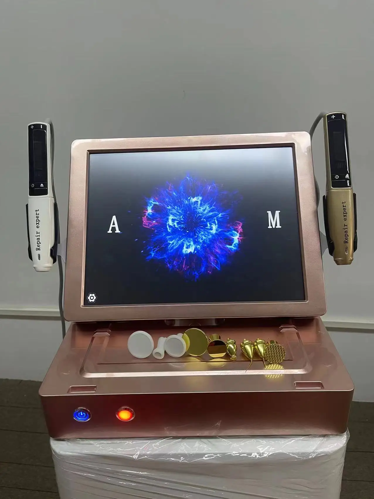 2 In 1 High Frequency Pen Skin Tightening / Jet Facial Lift Wrinkle Removal Mole Ozone Machine