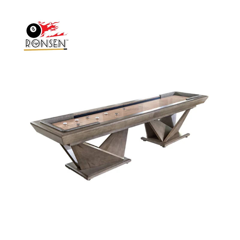 Sweden Popular Game Sports Solid Wood 9ft/12ft/14ft/16ft/18ft/20ft/22ft Outdoor or Indoor Shuffleboard Table for Sale