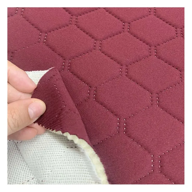 New Style Emboss Diamond embroidery fabric for Car Seat Cover