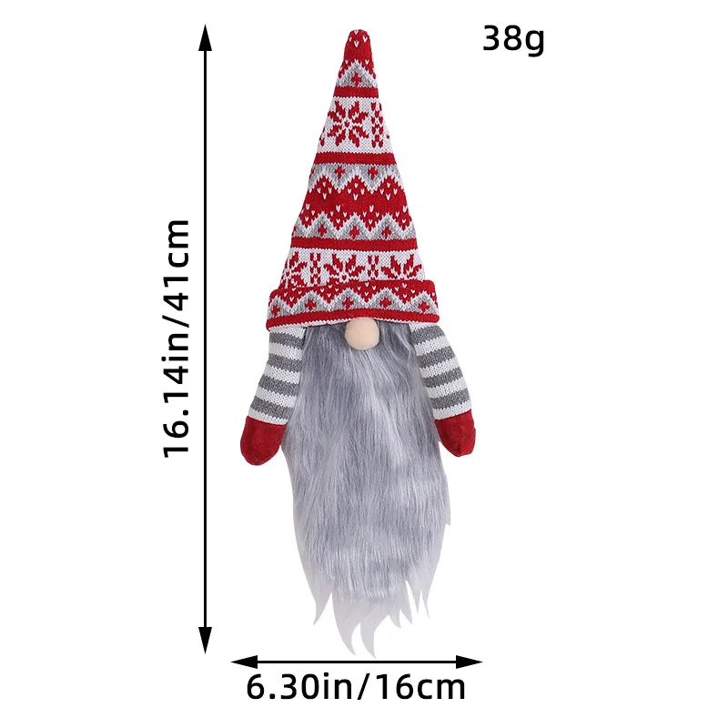 Christmas Gnome Faceless Doll Wine Bottle Cover Merry Christmas Decorations For Home Xmas Ornament New Year 2022 Navidad Gifts