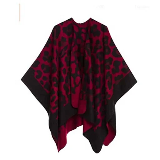 New Design Leopard Dot Cotton Viscose Shawl Custom Printing High Quality Neckerchief Autumn Winter Shawls