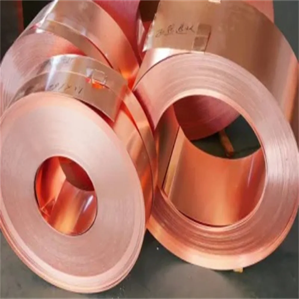 0.02mm Thickness Thin Red Pure Copper Foil Coil Strip Price for Sale