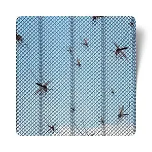 Trackless retractable screen door trackless pleated mesh sliding screen aluminium mosquito net door