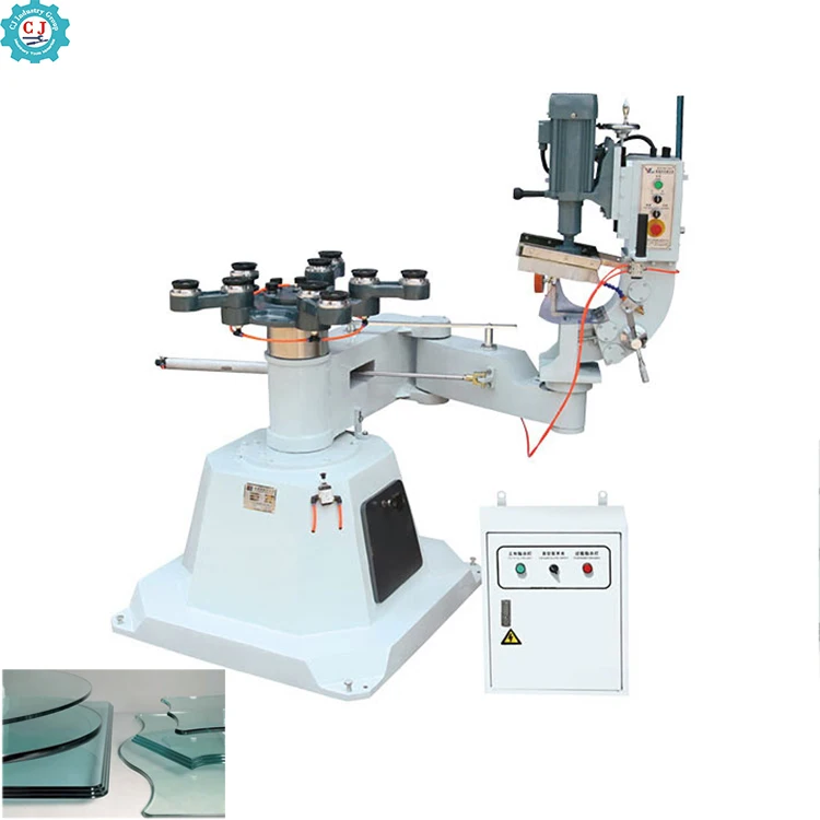 Glass irregular Shape Edging Grinding Beveling machine For glass round, oval, OG, square edges bevel and polishing