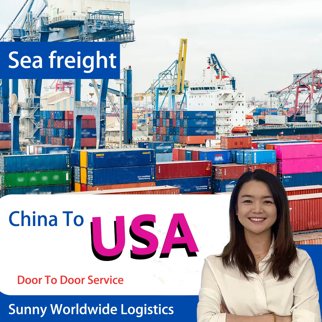 Cheapest Shipping agent from Shenzhen shipping agent to usa door to door ddp forwarder sea freight Canada UK FCL LCl