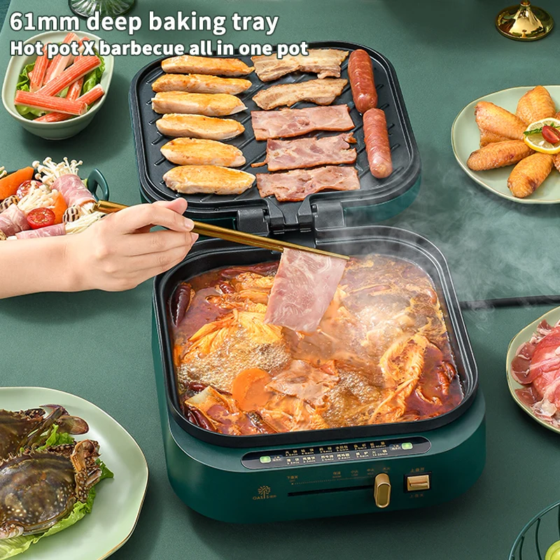 Electric Cooker Multi-Function Household Intelligent Split Small Electric Pot Cooker 110V 220V Dormitory Electric Hot Pot