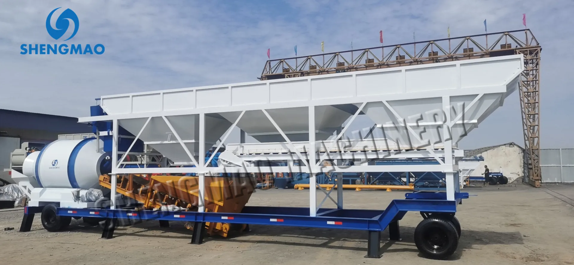 High Quality Central Mix Laboratory YHZM60 Portable Mobile Concrete Batching Plant