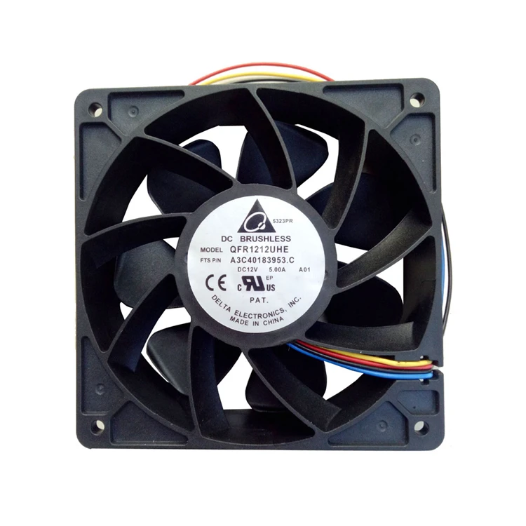  Шариковый подшипник 12038 S7 S9 antminer вентиляторы 120X120X38mm работающего на постоянном токе 12 В в 6000RMP Биткойн Майнер Вентилятор охлаждения btc принимаем