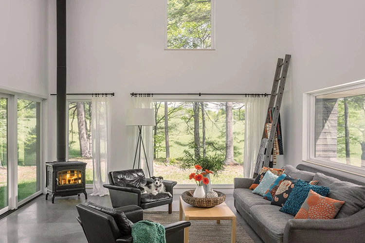 Large View Aluminium Alloy Frame Panoramic Floor To Ceiling Windows Double Glazed Aluminum Frame Large Fixed Glass Window