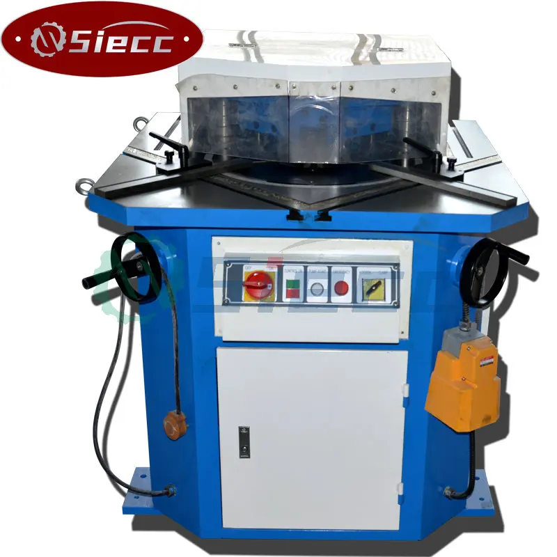 SIECC Q28Y-6X250MM Fixed Angle Hydraulic Corner Notcher , Hydraulic Notcher , Corner Notching Machine