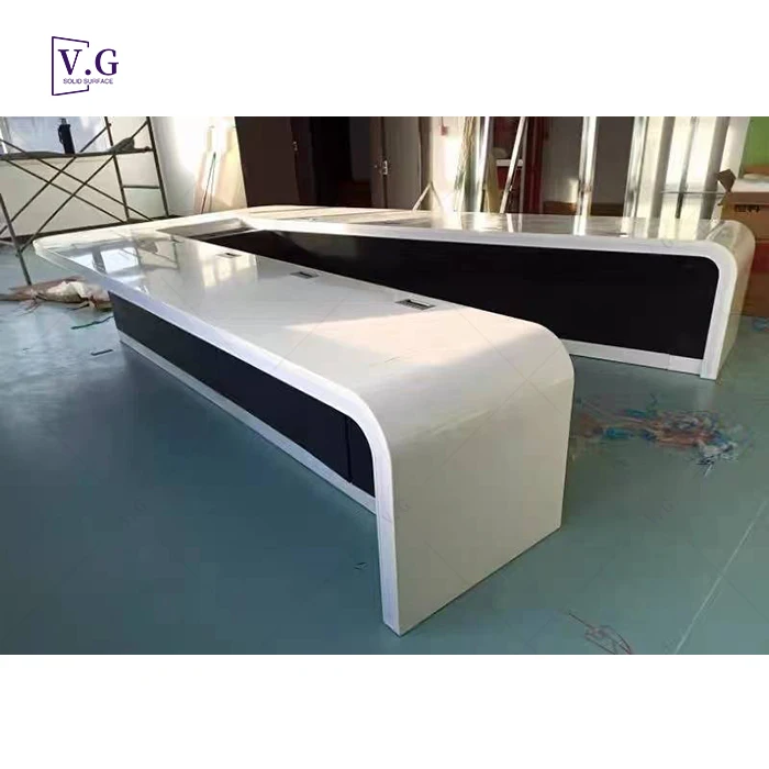 Модный светодиодный Конференц-стол сделанный на заказ U-образной формы большой стол для конференц-зала 16 человек