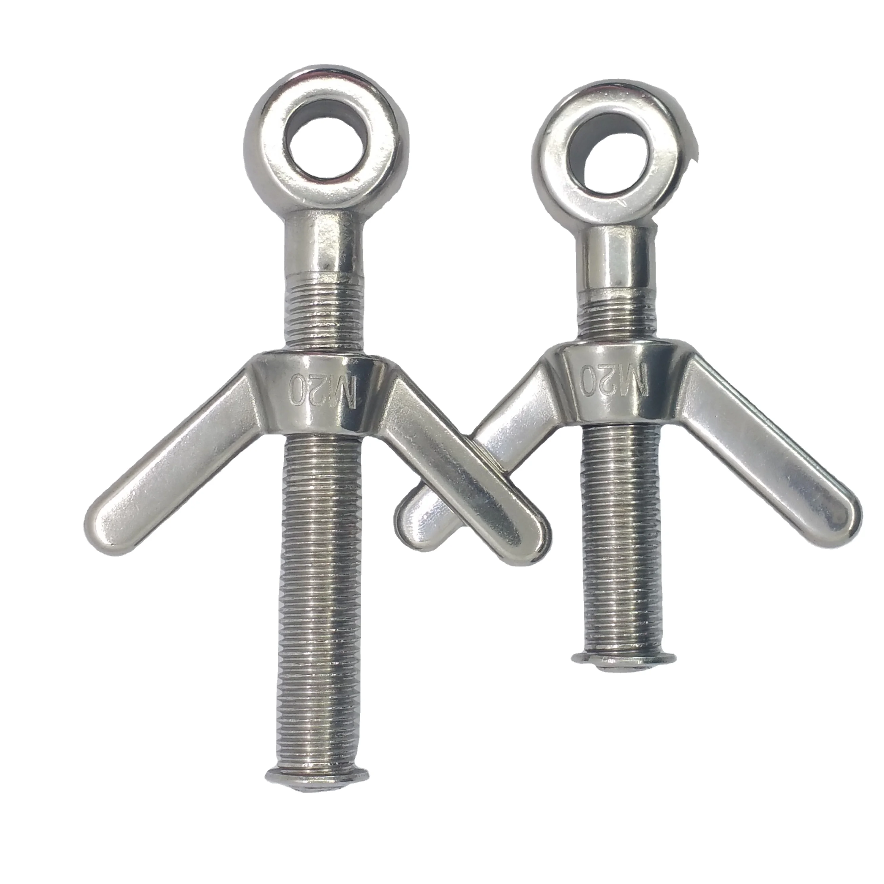 Marine Grade 316  Stainless Steel Eye Bolt With Wing Nut