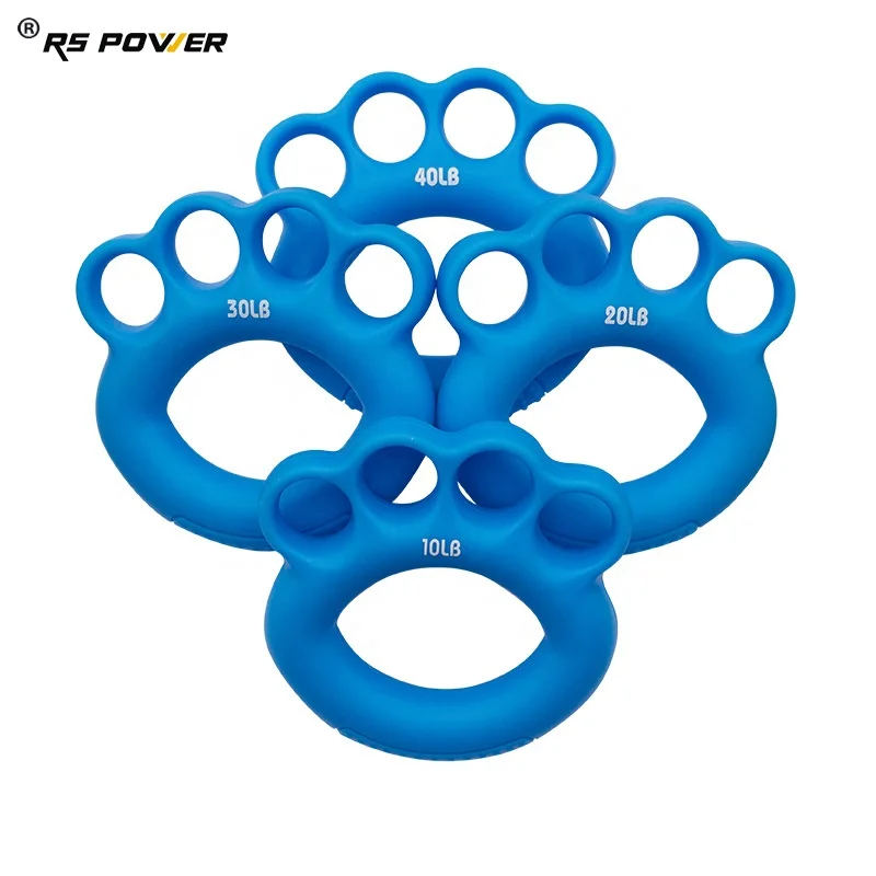 
Custom high quality Silicone Finger Trainer Hand Grip Strength Trainer Finger Exerciser 