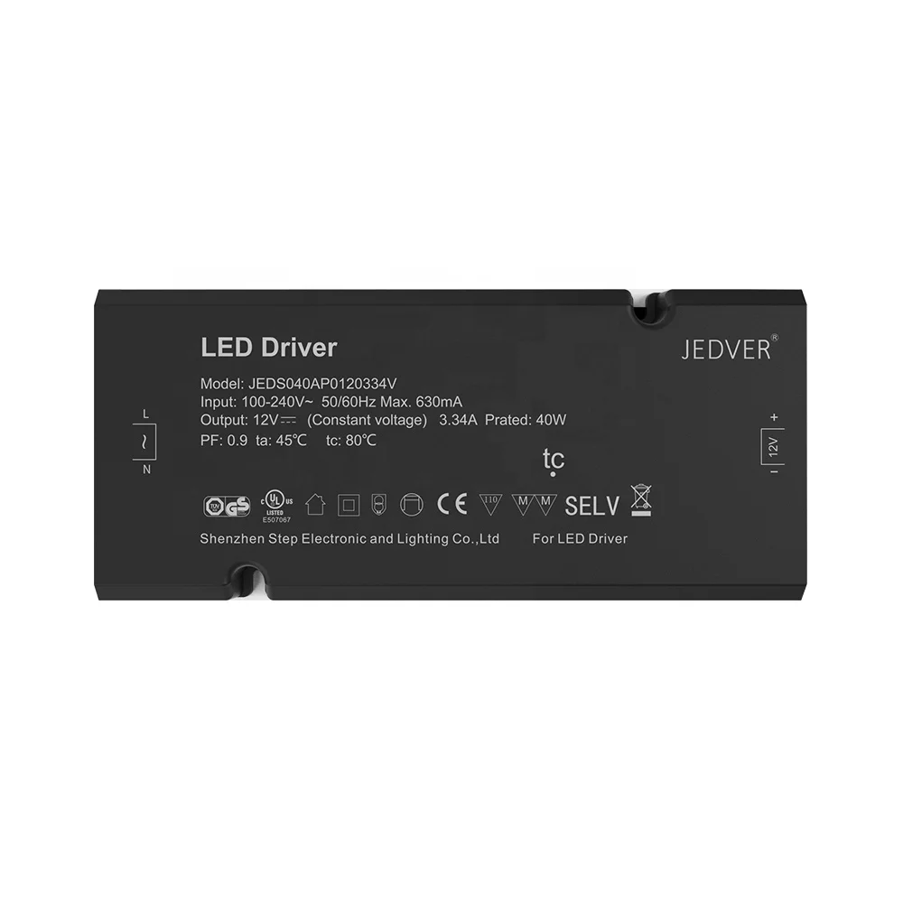 12v/24v 20w 40w 60w 90w Led Driver Dimmable Home Lighting Continuous Smooth Led Power Driver